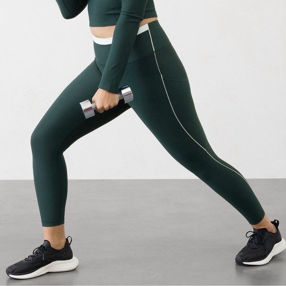 Dark Green Women's Active Leggings - Athleta - Picture 1 of 2